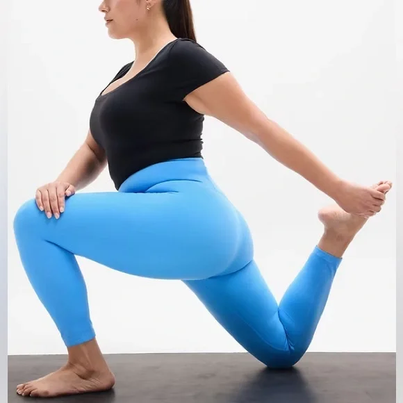 NWT Athleta Elation Ultra High Rise 7/8 Legging in Cornflower - Picture 2 of 3